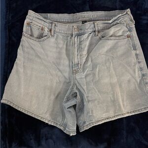 American Eagle Outfitters Light Blue High-Rise Denim Shorts